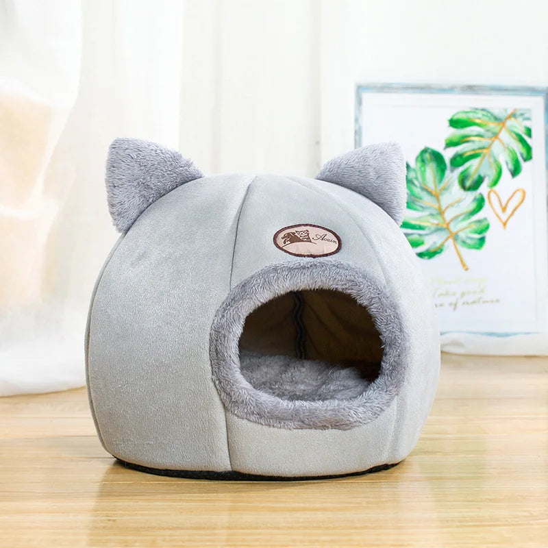 Cama Toca Pet ZooLume™ – Ninho Aconchegante para Sono Profundo no Inverno