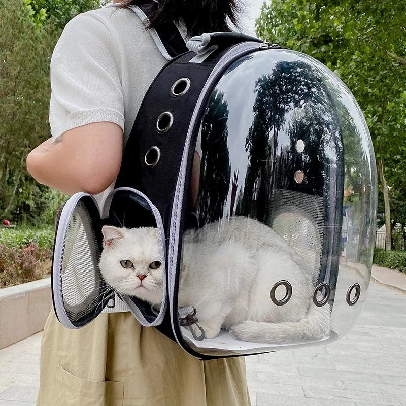 Mochila Cápsula Espacial Pet ZooLume™ – Transporte Seguro e Estiloso para Cães e Gatos