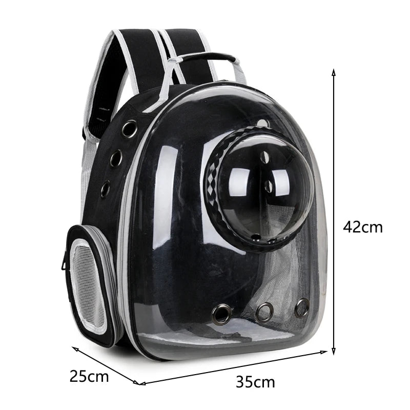 Mochila Cápsula Espacial Pet ZooLume™ – Transporte Seguro e Estiloso para Cães e Gatos