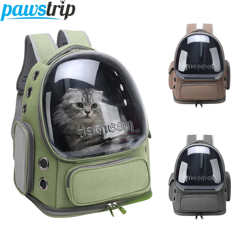 Mochila Transparente Pet ZooLume™ – Transporte Seguro e Estiloso para Cães e Gatos