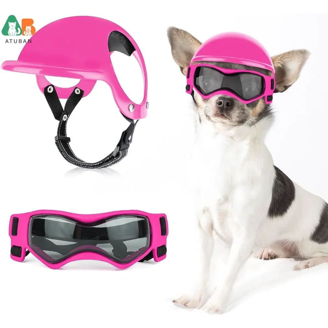 RidePet™ - Capacete com Óculos Pet ATUBAN™