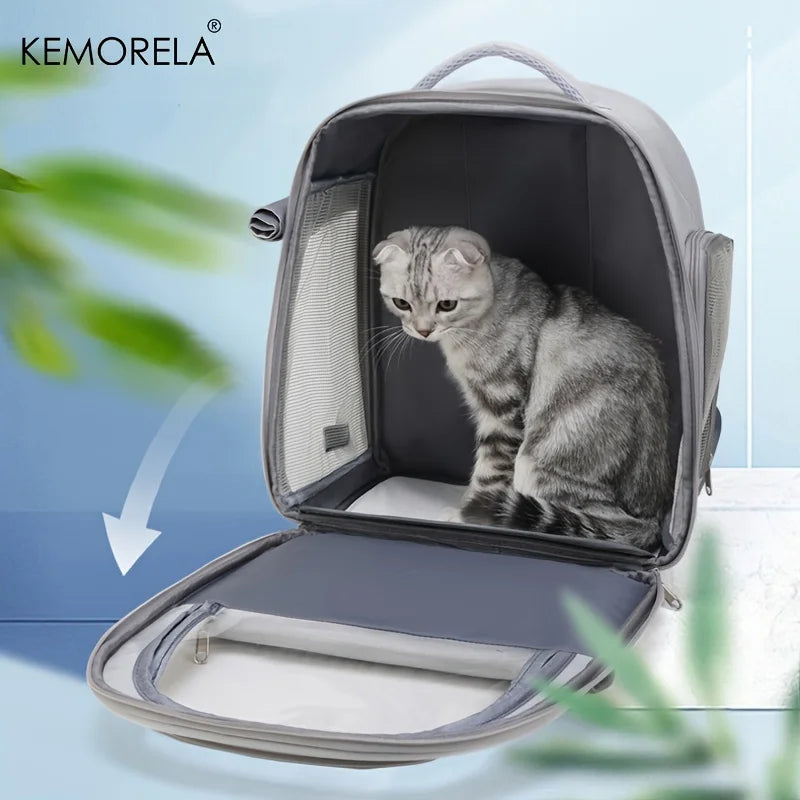 Mochila Cápsula Pet ZooLume™ – Transporte Seguro e Estiloso para Cães e Gatos