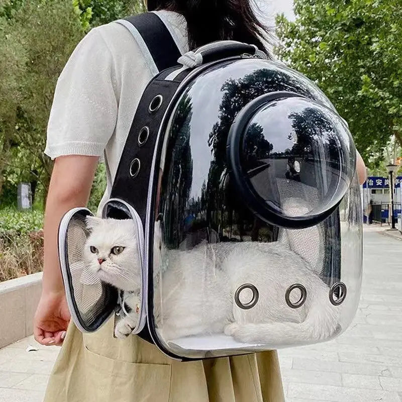 Mochila Cápsula Espacial Pet ZooLume™ – Transporte Seguro e Estiloso para Cães e Gatos
