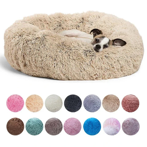 Cama Redonda Pet ZooLume™ – Super Macia e Aconchegante para Cães e Gatos 40CM - 90CM